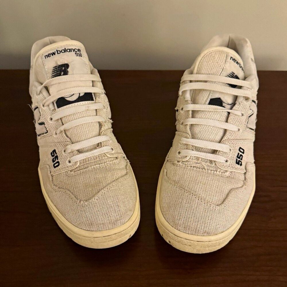 New Balance 550 Men's Low Top Lace Up Trainers Hemp Pack Sea Salt BB550MDA